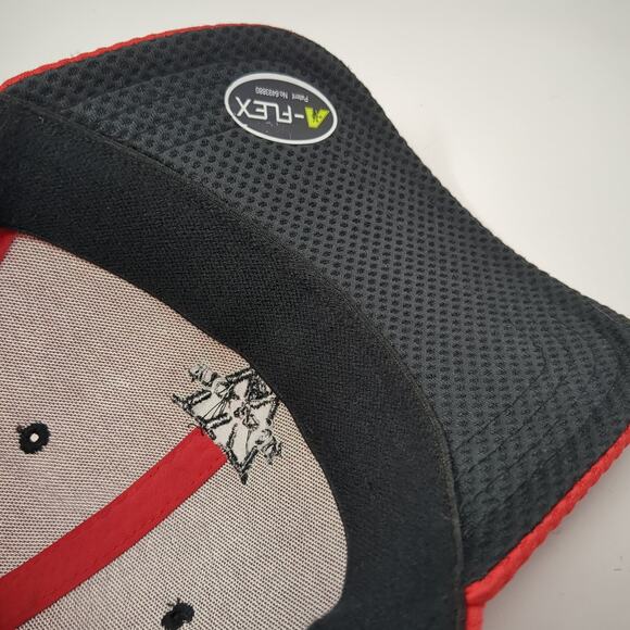 Wicked Six Sun Ridge Canyon Fitted Baseball Cap Red XL Embroidered 6 Panel Pukka - Picture 8 of 10